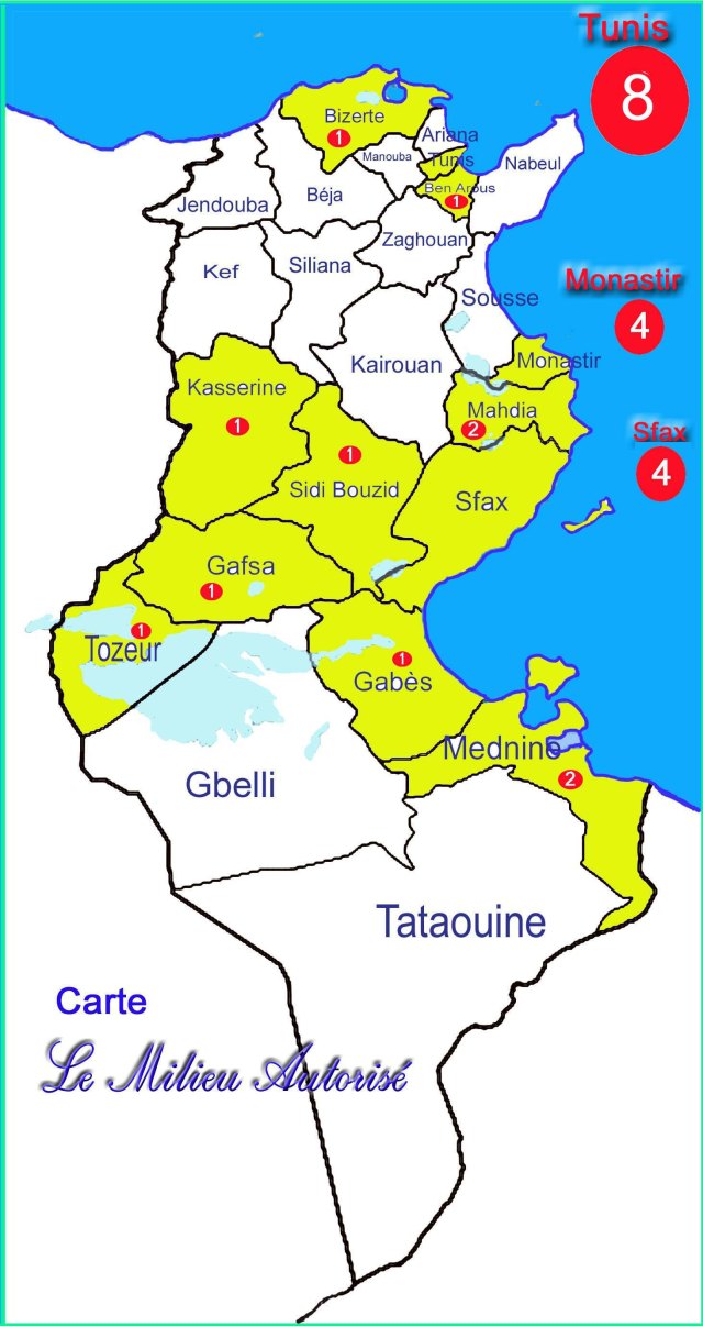 régions des ministres