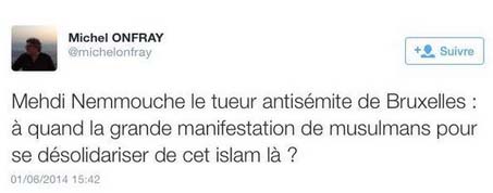 tweet de Michel Onfray